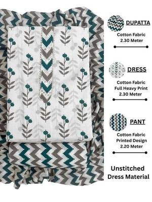 printed cotton unstitched dress material 4