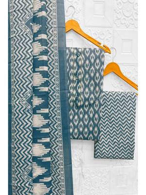 printed cotton unstitched dress material 1