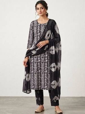 printed cotton unstitched dress material 1