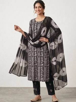 printed cotton unstitched dress material 3