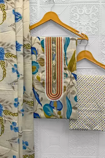 printed unstitched dress material