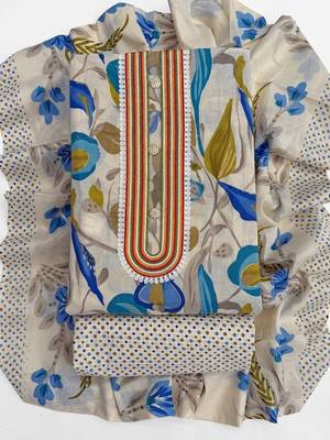 printed unstitched dress material 2