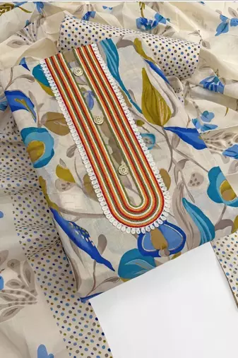 printed unstitched dress material
