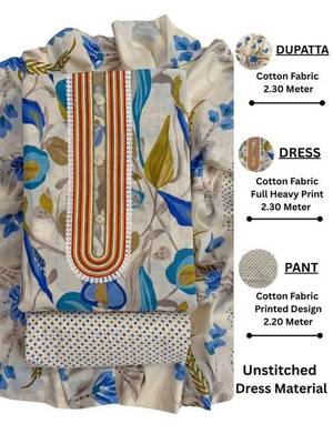 printed unstitched dress material 4