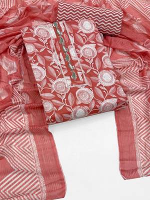 printed cotton unstitched dress material 1