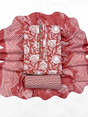 printed cotton unstitched dress material 4