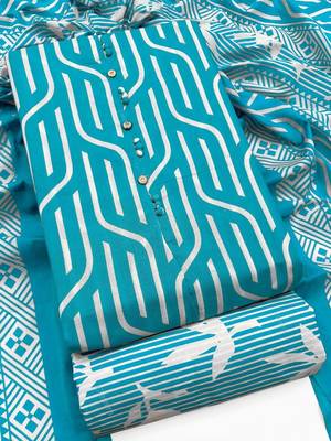 printed cotton unstitched dress material 1