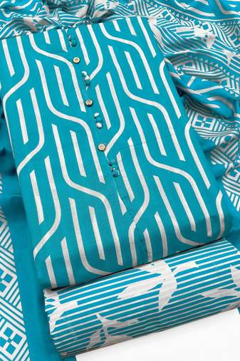 printed cotton unstitched dress material