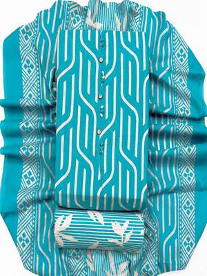 printed cotton unstitched dress material 4