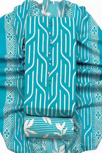 printed cotton unstitched dress material