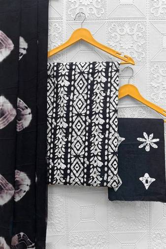 printed cotton unstitched dress material