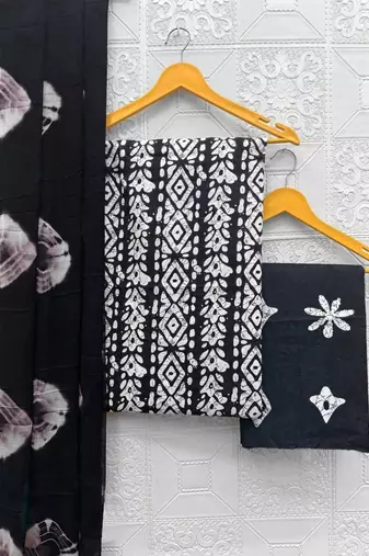 printed cotton unstitched dress material