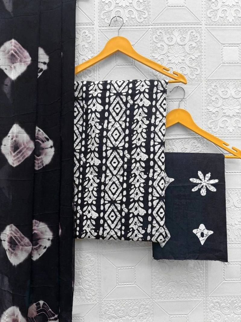 printed cotton unstitched dress material