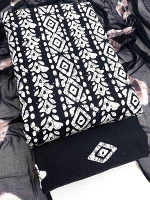 printed cotton unstitched dress material 2