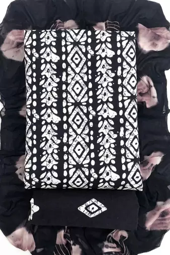 printed cotton unstitched dress material