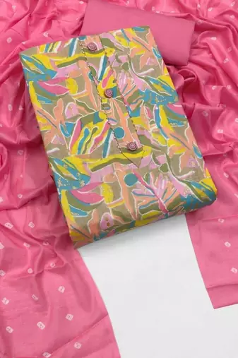 printed unstitched dress material
