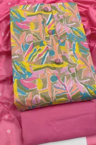 printed unstitched dress material