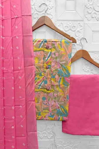 printed unstitched dress material