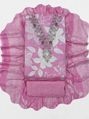 printed cotton unstitched dress material 4