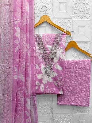 printed cotton unstitched dress material 5