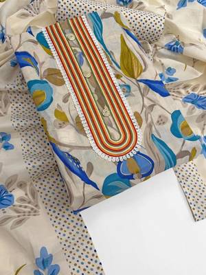 printed cotton unstitched dress material 5