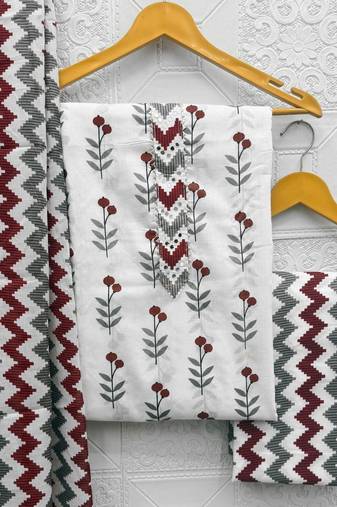 printed unstitched dress material