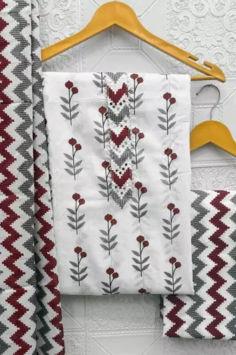 printed unstitched dress material