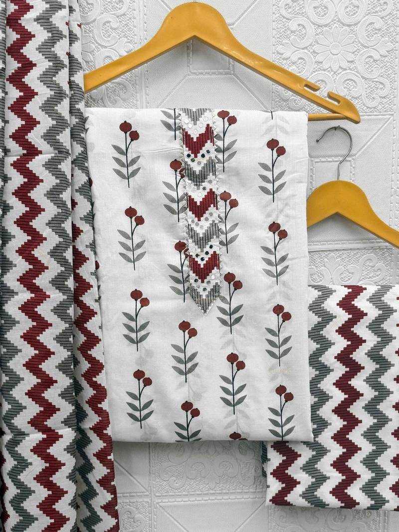 printed unstitched dress material