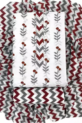 printed unstitched dress material