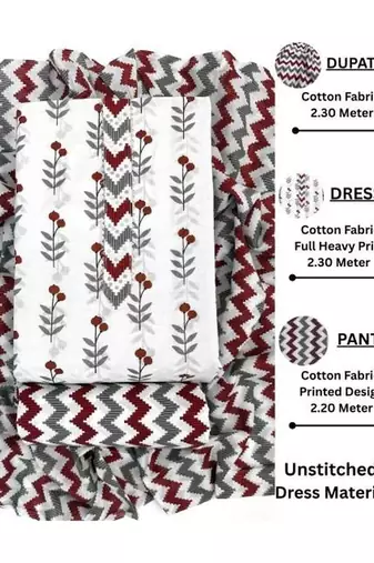 printed unstitched dress material