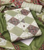 ethnic motifs printed unstitched dress material