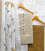 printed cotton unstitched dress material