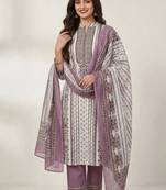 printed cotton unstitched dress material