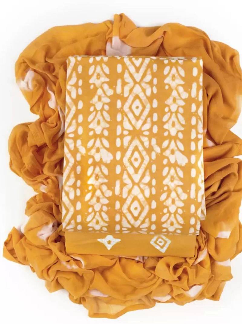 printed cotton unstitched dress material