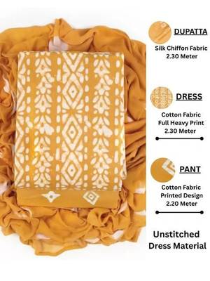 printed cotton unstitched dress material 3