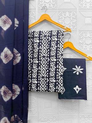 geometric dyed unstitched dress material 5