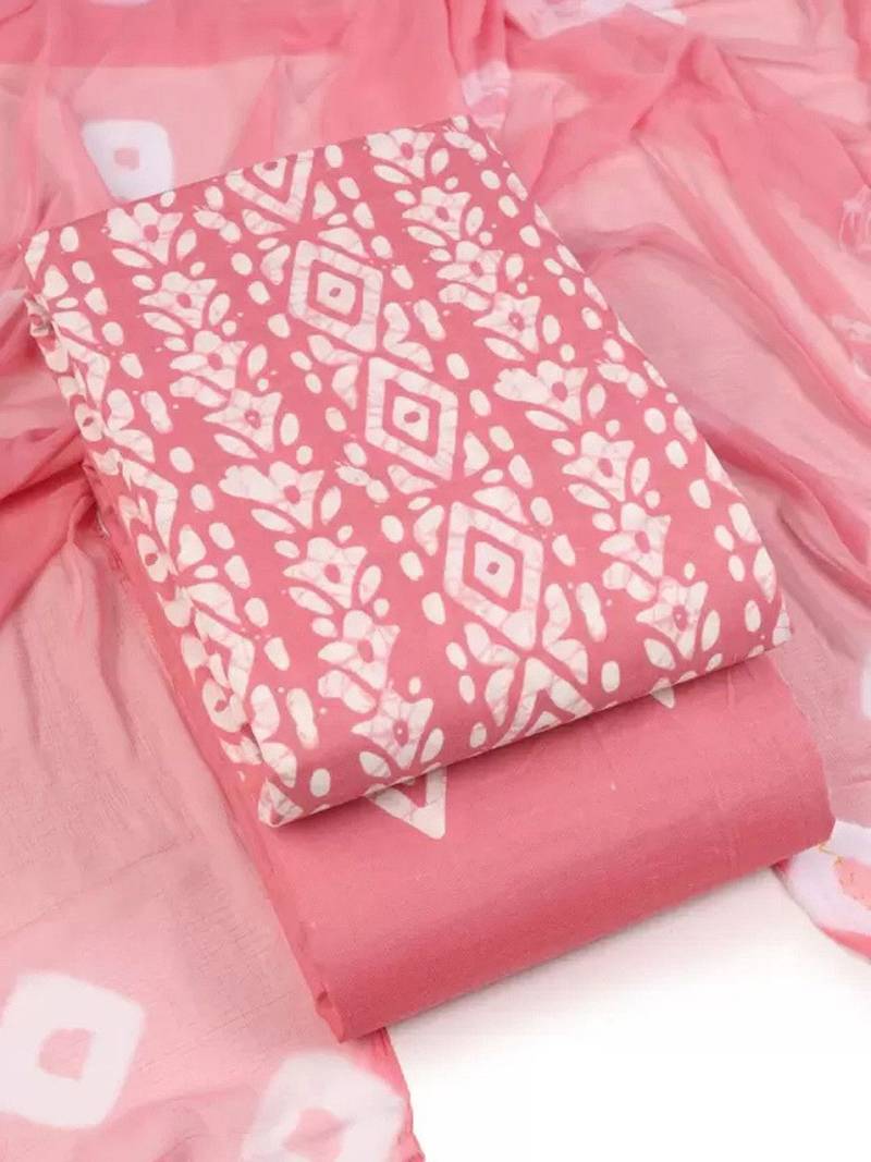 floral printed unstitched dress material