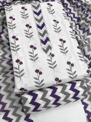printed cotton unstitched dress material 2