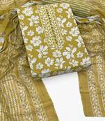 printed cotton unstitched dress material
