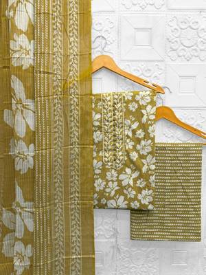 printed cotton unstitched dress material 3