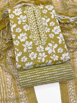 printed cotton unstitched dress material 5