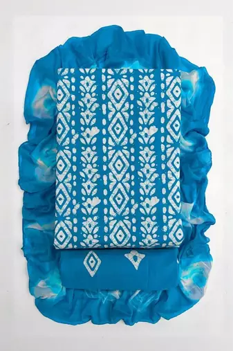 printed cotton unstitched dress material