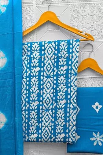 printed cotton unstitched dress material