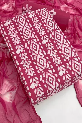 printed unstitched dress material