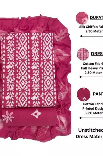 printed unstitched dress material