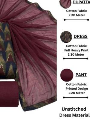 printed cotton unstitched dress material 2