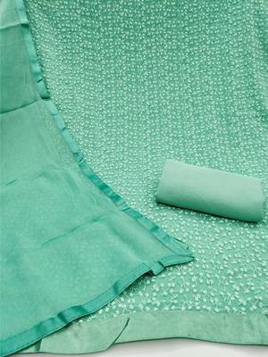 embroidered cotton unstitched dress material 2