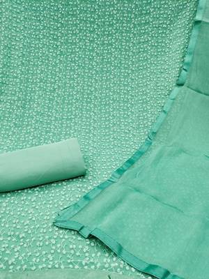 embroidered cotton unstitched dress material 3