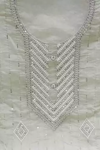 embroidered cotton unstitched dress material
