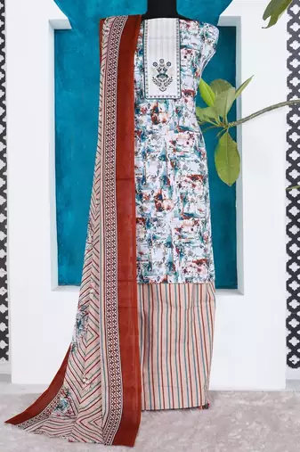 printed unstitched dress material
